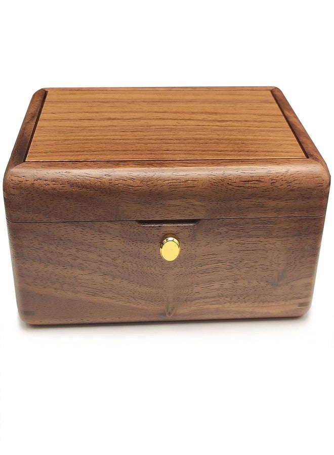 falado 18 note wind up Solid Wood Jewelry Music Box with Photo Frame, for Christmas/Birthday/Valentine's Day/Mother's Day，Tune of You are My Sunshine. (Walnut Wood) - Image 2